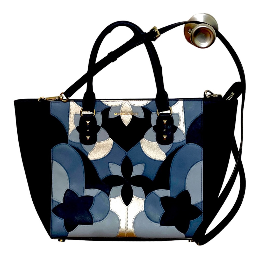 Michael Kors Sandrone Leather Floral Purse